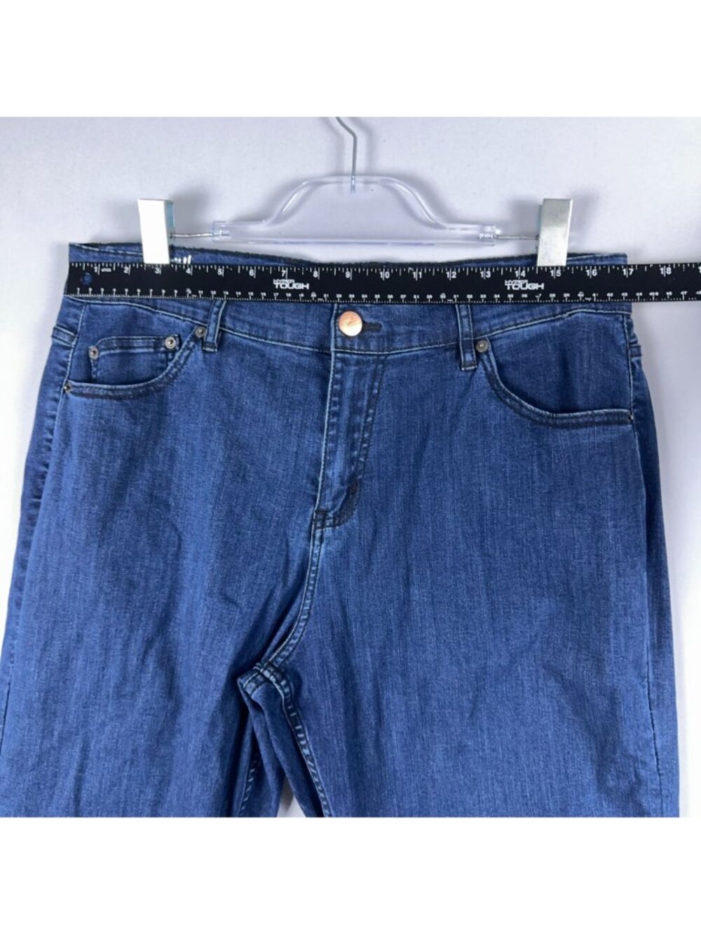 Mugsy Studio Blues Jeans Size 35x30 Casual Straight Leg Dark Wash - Picture 7 of 11